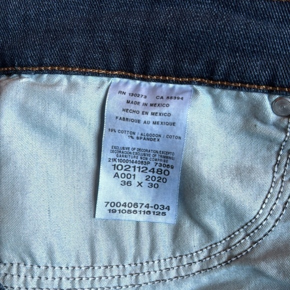 LEE Men’s Stretch Slim Fit Tapered Leg Deep Wash size 36 x 30 - Picture 4 of 8